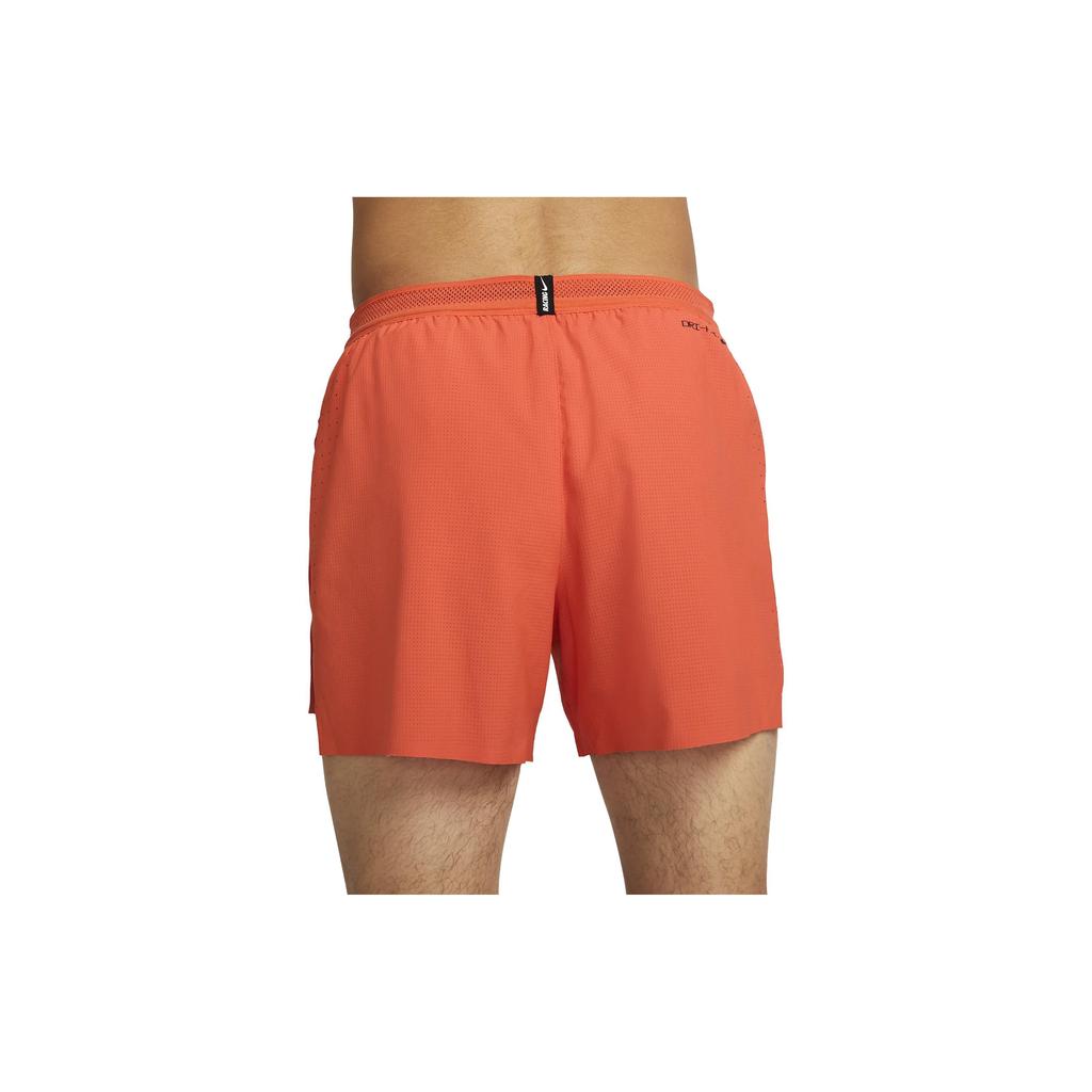 Nike Dri-FIT ADV AeroSwift Logo Print Drawstring Mid-Rise Fitted Sports Shorts Men Shorts Orange CJ7840-804