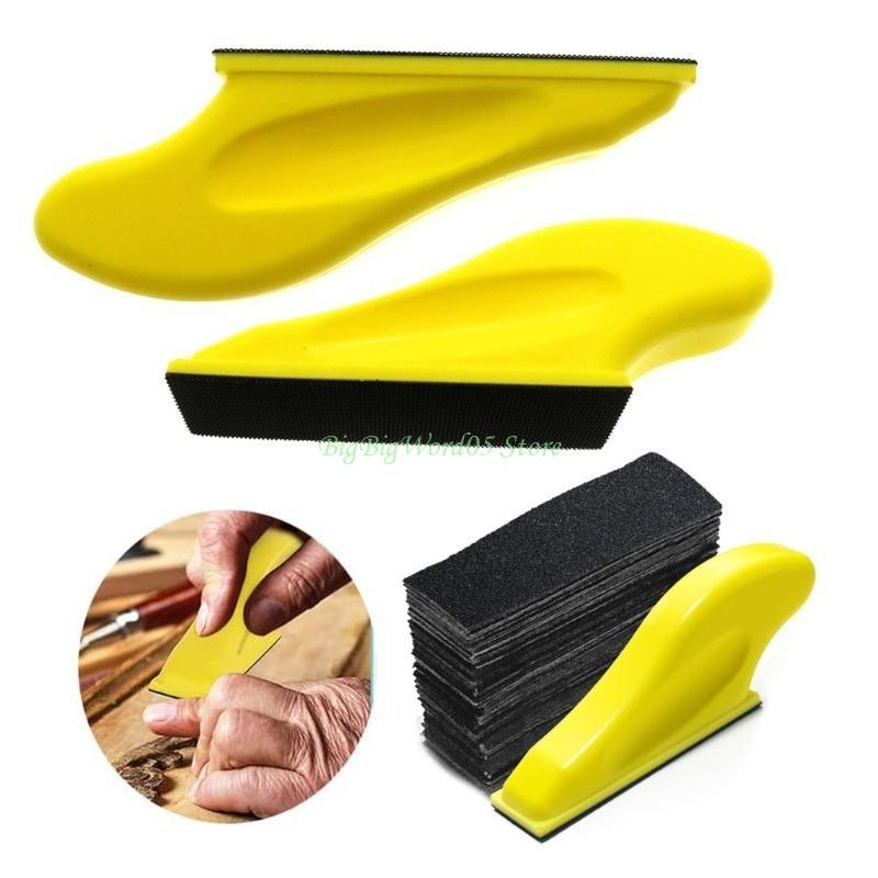 24TE Small Sander Craft Sandpaper Finger Sander for Polishing Accessory Pack of 71