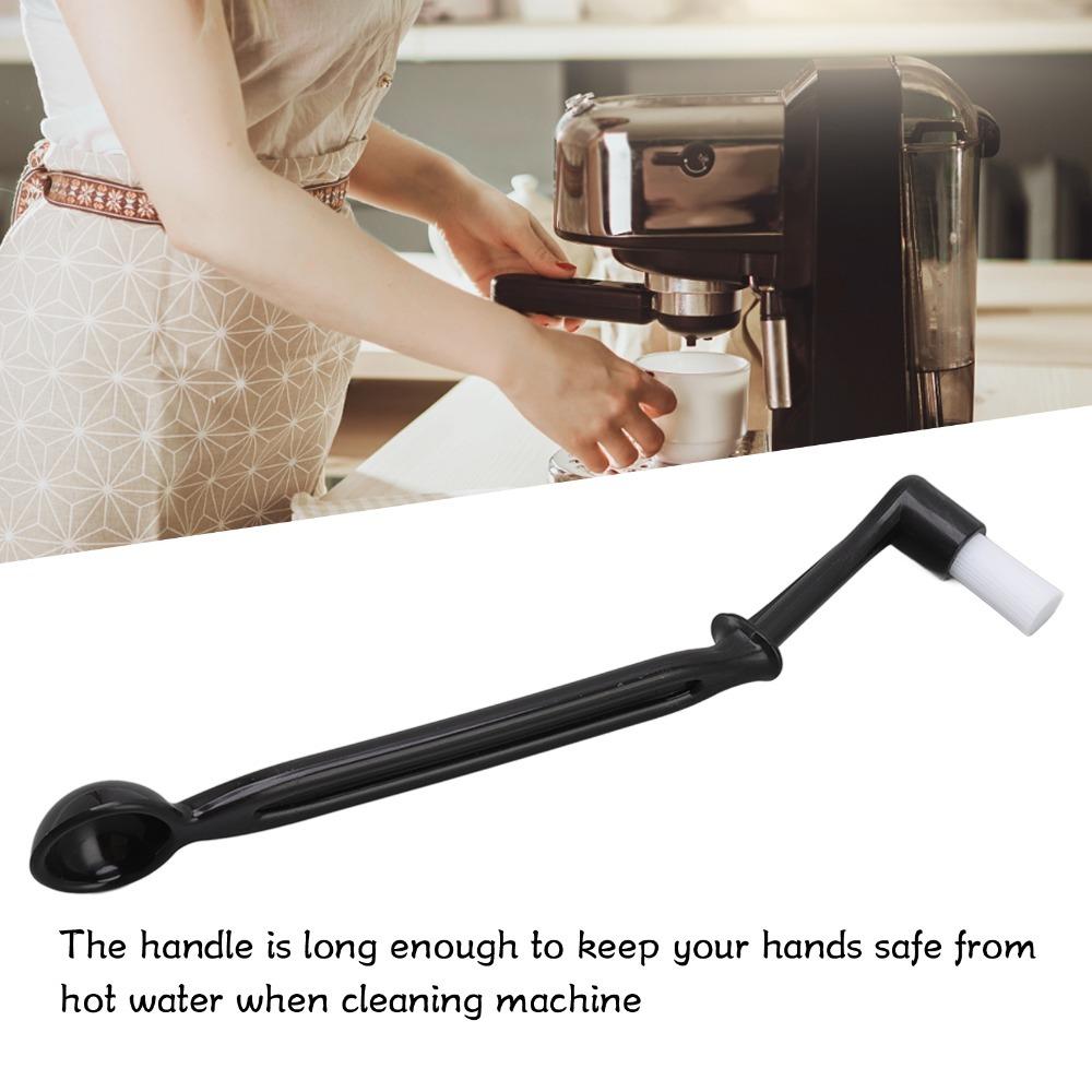 Nylon Bristle Coffee Machine Cleaning Brush Long Handle Grinder Brush Cleaner  Espresso Cleaning