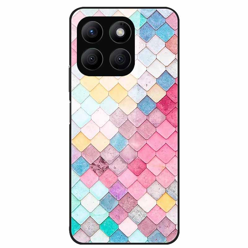 For Honor X8C Case Tempered Glass Hard PC Back Shell for Honor X8C 4G Phone Cases Bumper Covers for HonorX8C X 8C Fashion Shells