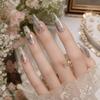 Stripe Pattern Nail Stickers Leopard Print Transfer Paper Nail Decorations  Manicure DIY