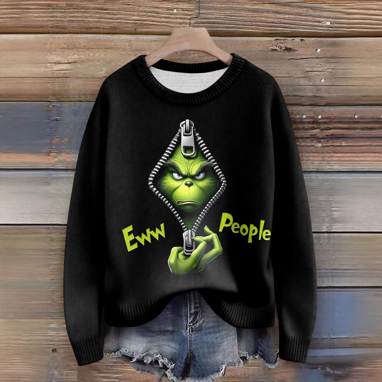 

Пуловеры с длинным рукавом для женщин, с круглым вырезом, повседневные, милые, с принтом, вязаные, оверсайз M