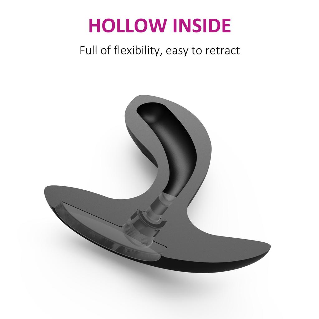 Silicone Anal Beads Butt Plug Training Set Huge Flared Base Wearable Hollow Anal Plug Prostate Massage G Spot Sex Toy Man Women