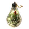LED Christmas Ball Lights Transparent Christmas Ornament Lamp Bulb For Home Party Decoration Pendant Kid Adult Festival Gifts