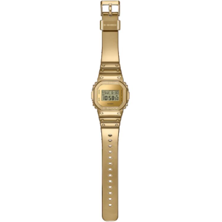 Casio DIGITAL 200m Waterproof Quartz Movement Silicone Strap Watch Unisex Gold Dial GM-5600YMG-9