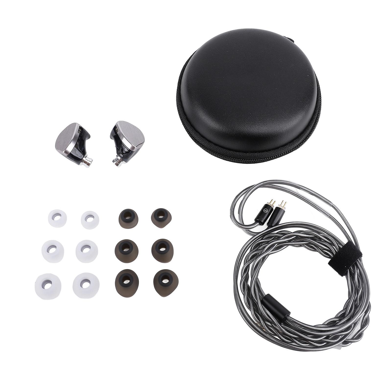 

Проводные наушники HiFi с 12-миллиметровым динамическим драйвером и диафрагмой PET, настройка эквалайзера 0,78 мм, 2-контактный разъем HiFi 3.5mm without microphone