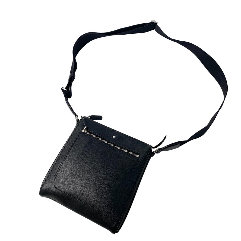 Used MONTBLANCShoulder Bag Black Leather Mens
