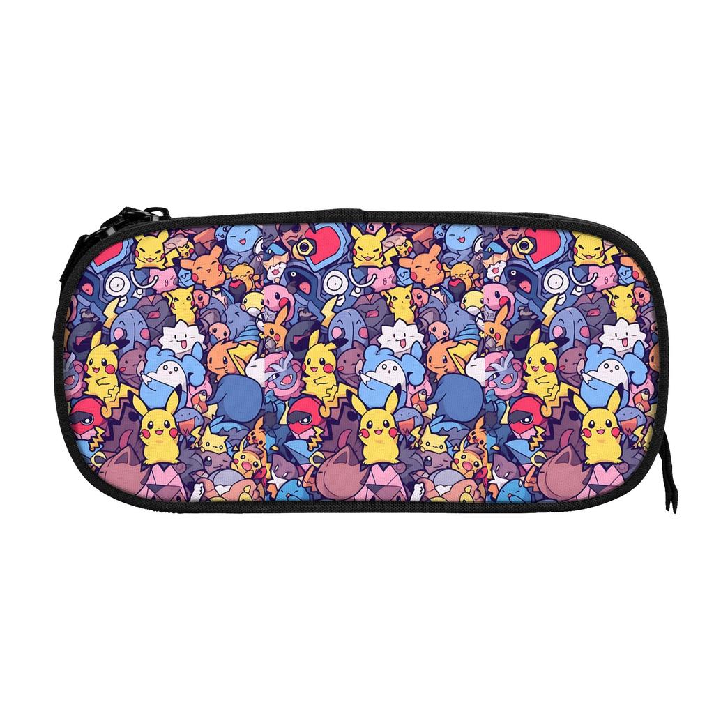 Custom Pokemon All Character Collage  Large Capacity Bags for Child  School Pencil Bag for Boys Gilrs Kids