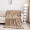 Plush Jacquard Office Nap and Sofa Blanket for Dorms