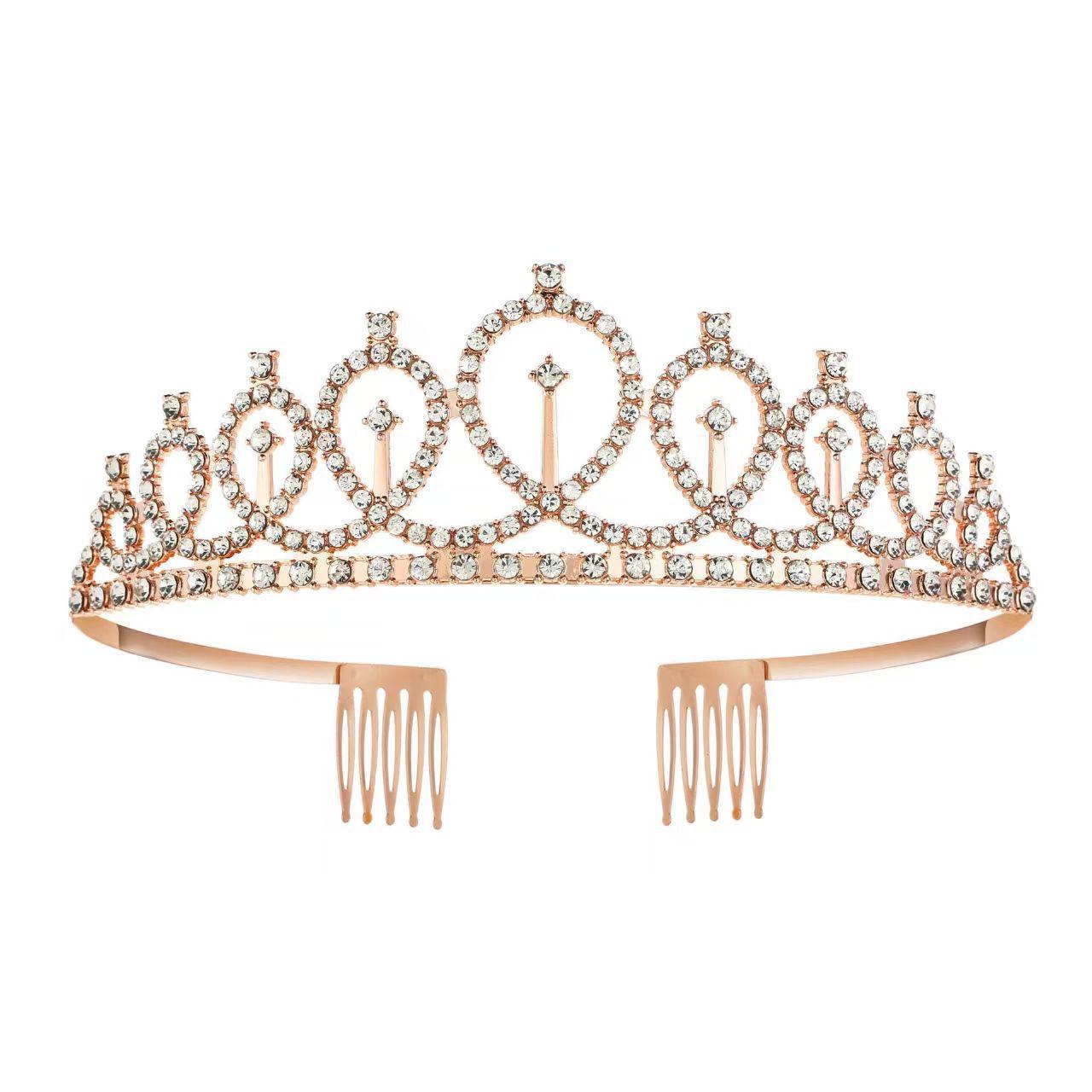 

Rhinestone Birthday Crown Headband: European & American Bridal 18th or First Birthday Hair Accessory