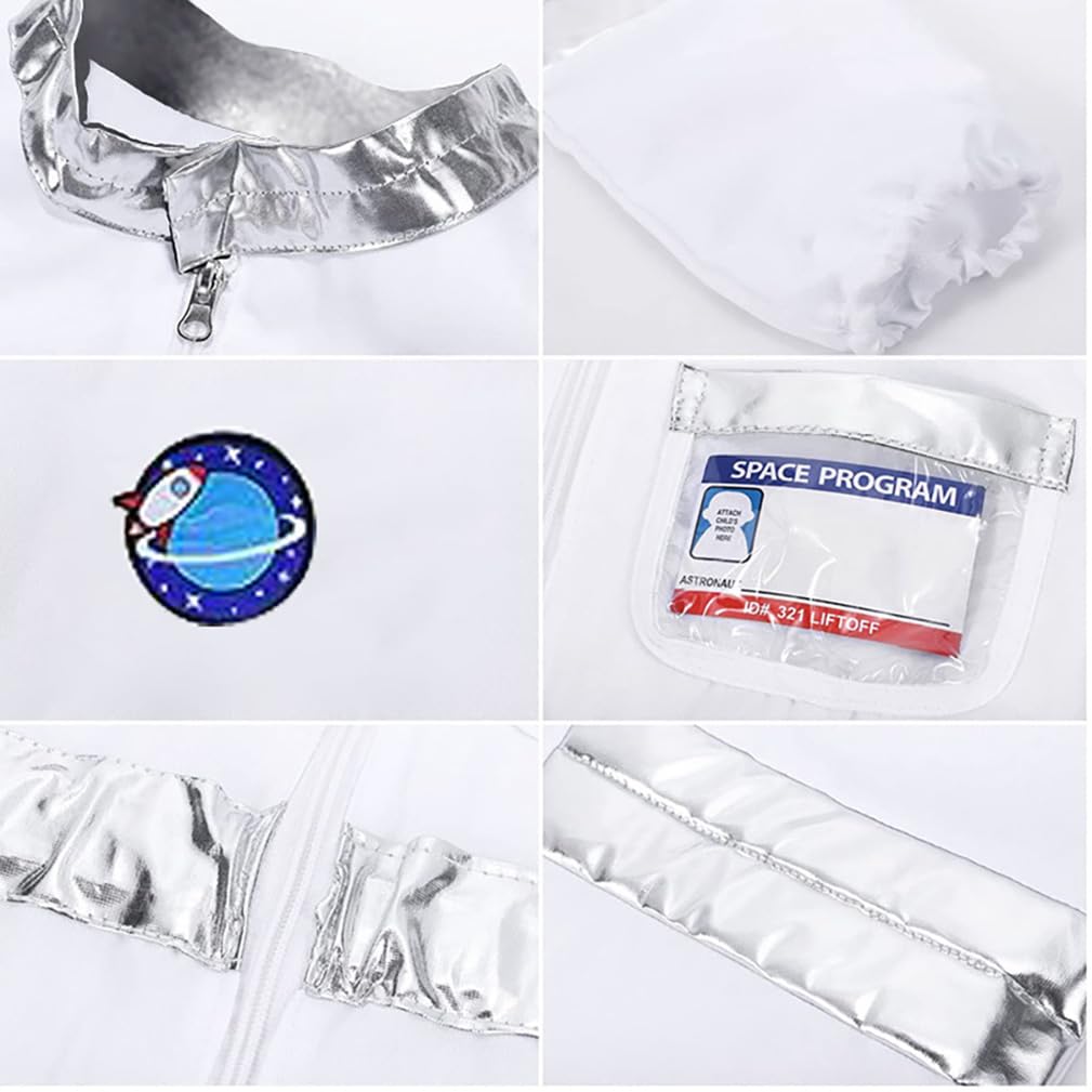 Halloween Costume for Space Astronaut Cosplay Set [Suerba] Kids, Suit, Costume, 3-Piece (L (120-130CM))