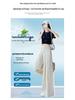 Women's Summer High-Waisted Tie-Dye Wide-Leg Floor-Length Trousers - Casual, Elegant, Thin Fabric