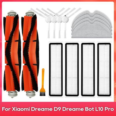 Kompatibilní pro ( Dreame D9, L10 Pro, Trouver Robot LDS Vysavač Finder ) Náhradní díly Příslušenství Hlavní boční kartáč Mop Hepa filtr