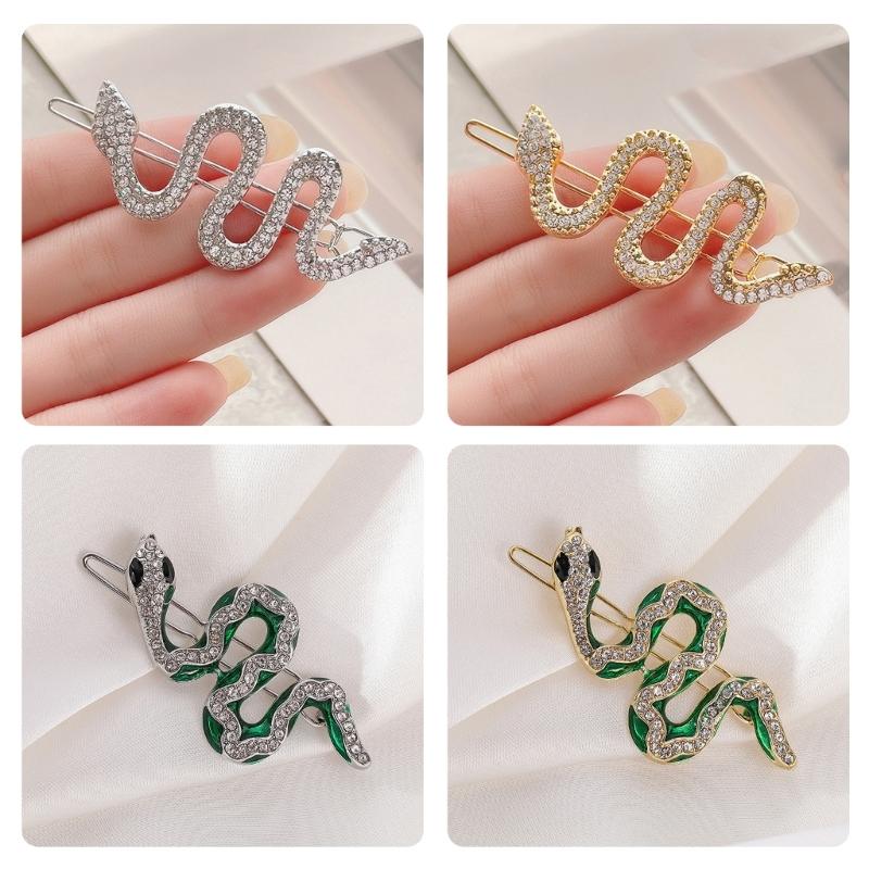 Luxurious Snake Hair Accessory Decorated with Rhinestones Hairpieces Unique Hair Accesories For Party Wedding