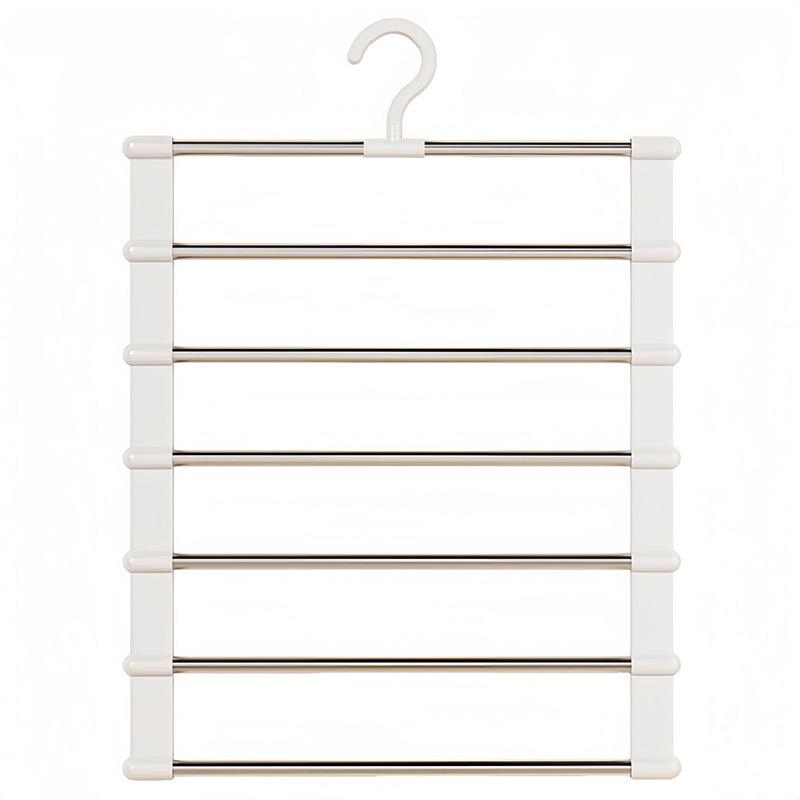 Magic Multi-Layer Folding Pants Hanger - Space-Saving, Non-Marking, Home Wardrobe Organizer