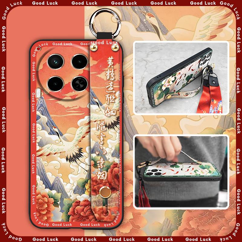 Für Mama Handschlaufe Handyhülle Für Tecno Camon30/4G/5G/CL6/CL7 Mode Wasserdicht Stoßfest Rückseite Chinesischer Stil