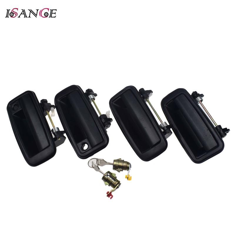 Outside Door Handle Front Rear Left Right LH RH & Door Lock Cylinder 69220-12110 For Toyota Corolla 1988 1989 1990 1991 1992