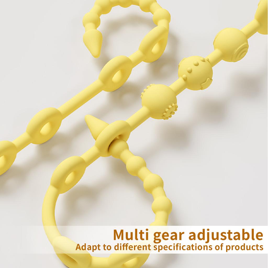 Toy Straps, Silicone Bottle Holding Clip, Pacifier Holder Clip with Self-Adjusting Bayonet