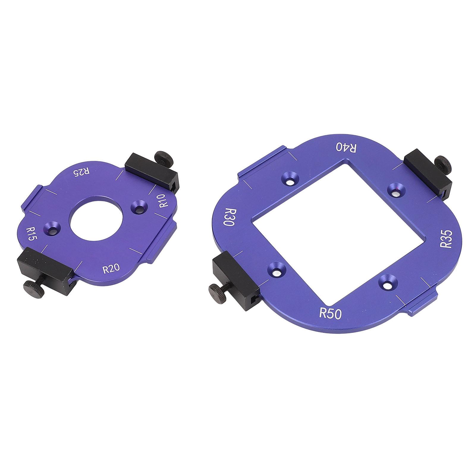 

2PCS Круглый угловой радиусный шаблон Алюминиевый сплав Радиусный кондуктор Шаблон для деревообработки