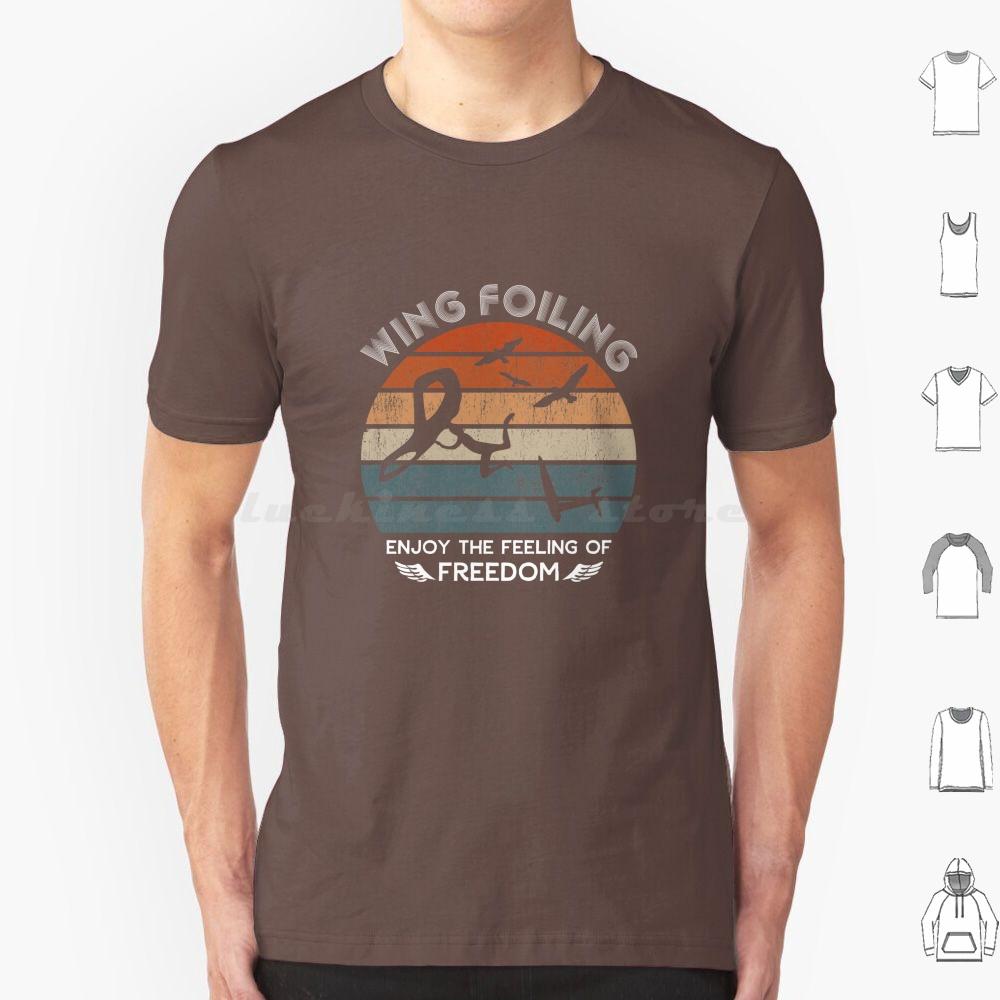 Wing Foiling Surfer Gifts T Shirt 6xl Cotton Cool Tee Wing Surf Watersports Sky Wing Wing Surf Wing Foiling Surfer Enjoy The