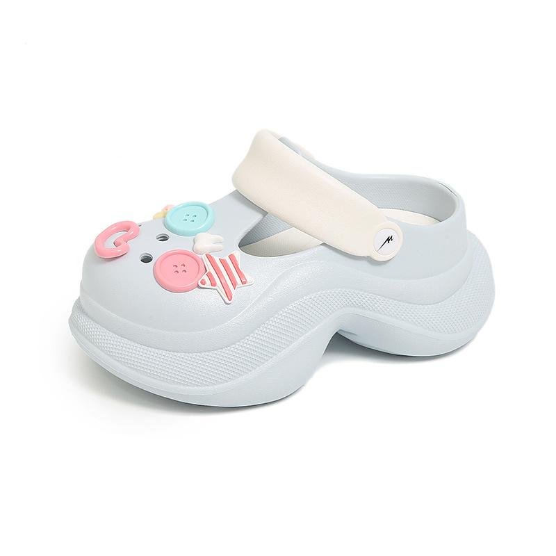 CH1610 cute thick-soled hole shoes for women's outer wear 2025 new beach non-slip bag head cool slippers for women's summer