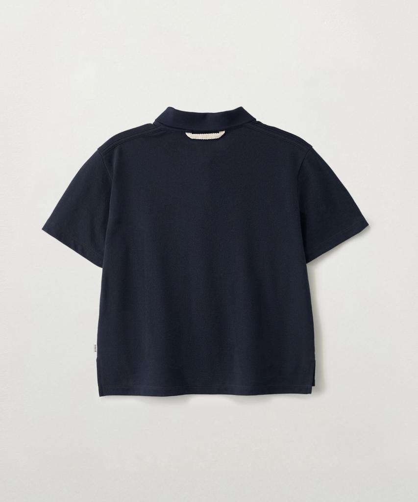 Seteo (W) Lauren Piqué Polo Short Sleeve T-Shirt Navy