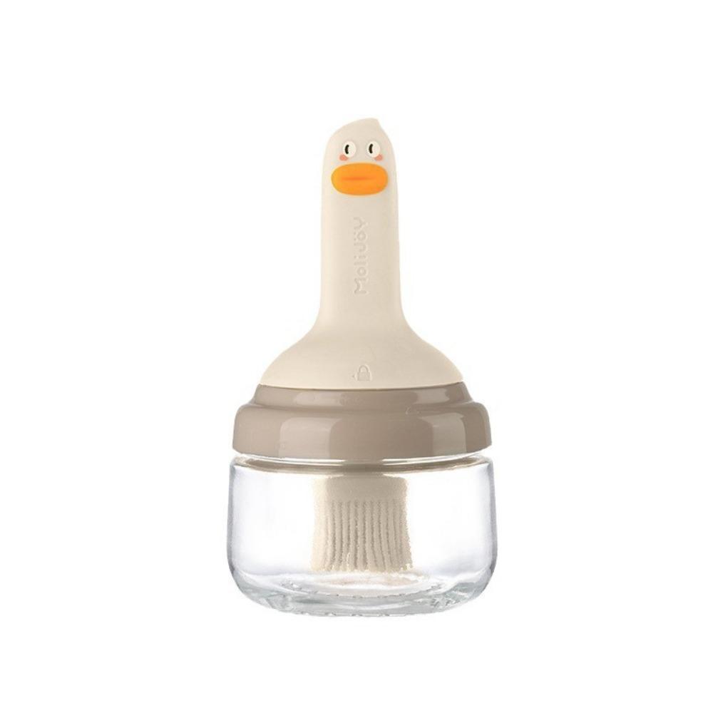All-in-One Kitchen Oil Brush High-value Silicone Oil Bottle No Odor Cartoon Oil Brush  Barbecue