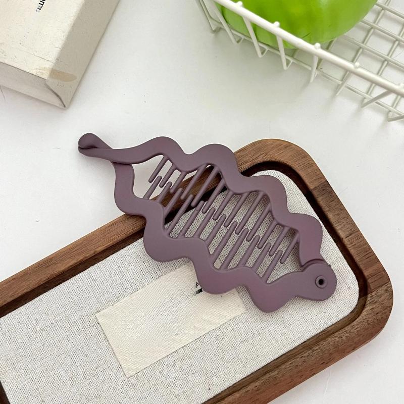 French Leopard Print Banana Clip for Women Retro Style Shark Clip Women Girls Back of The Head Ponytail Clip Styling Accessories
