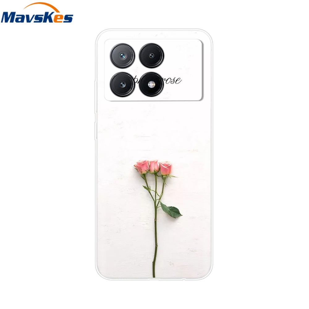 Für Xiaomi Poco X6 Pro Hülle Weiches TPU Silikon Handy Klare Abdeckung Für Xiaomi Poco X6 5G Hülle Bumper Pocox6 X 6 5G 2024 Funda Coque