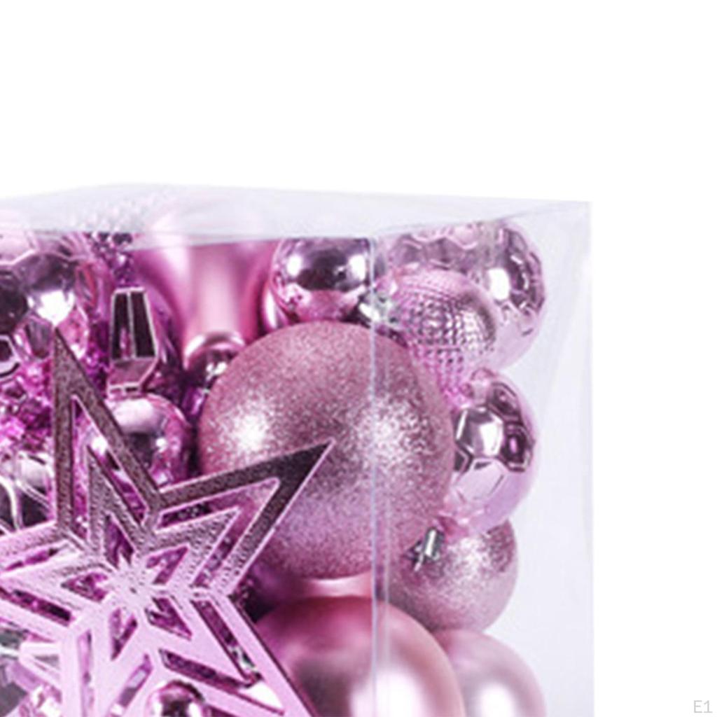Christmas Balls Ornaments Hanging Decorative Bauble Shatterproof Tree for Wedding