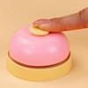 Pet Training Bell Stainless Steel, 1Pcs Hand Press Toy No Battery Dinner Alert Call Bell for Pets Kids Interactive Daily Gift