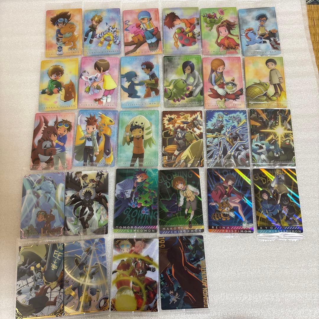 Used Digimon Visual Art Collection Card Wafer 28 Types Comp Set
