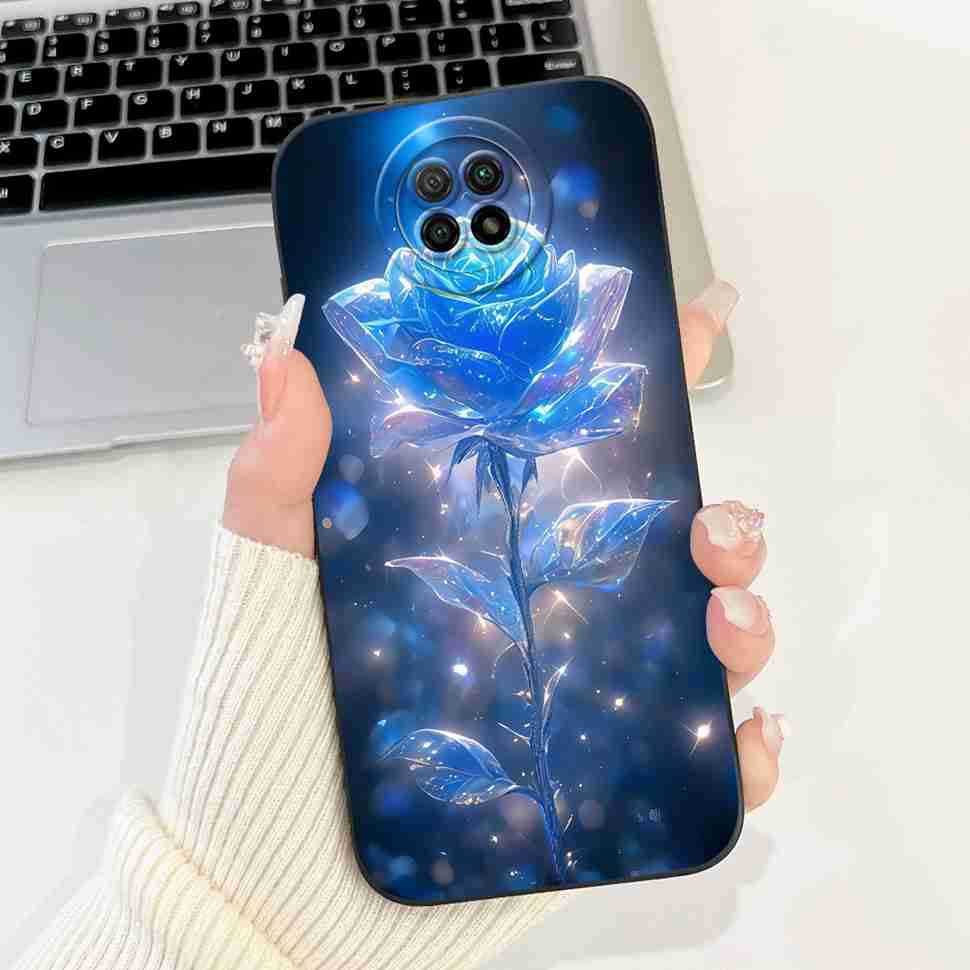 For Redmi Note 9 5G M2007J22C Case Cartoon Rabbit Soft Silicone Matte Cover For Xiaomi Redmi Note9 5G 6.53" Flower Shell Capa