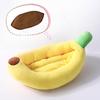 Washable Cartoon Banana Pet Bed for Small/Medium Dogs & Cats - All-Season Use