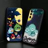 Classic Game A-Angry B-Bird Phone Case For Samsung Galaxy A73,A72,A71,A70,A52,A51 Others Soft Black Cover