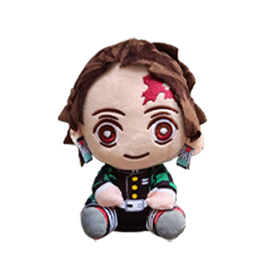 20cm Hot Japan  Plush Dolls Lovely Anime Kimetsu No Yaiba Kamado Tanjirou Nezuko Zenitsu Kyoujurou Toys Friend Gifts