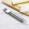 Multifunctional Stainless Steel Vegetable and Onion Slicer with Celery and Scallion Cutting Capabilities.