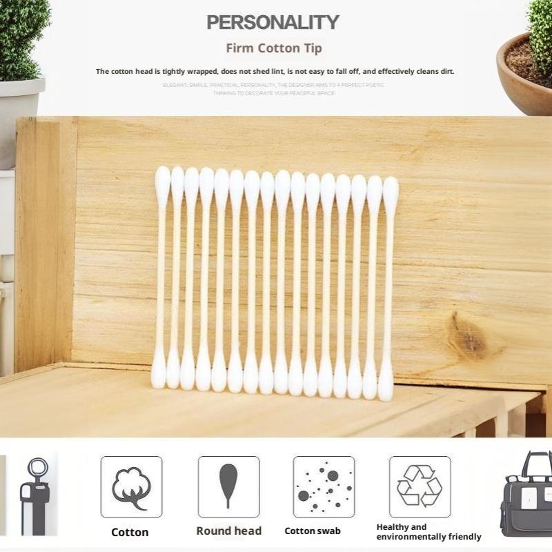 200Pcs/Box Wood Sticks Soft Cotton Buds Bamboo Baby Cotton Swab Cleaning Of Ears Tampons Cotonete Pampons Health Beauty