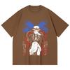 230 Gsm 100% Cotton Demon Slayer V38 Muzan Print Unisex Heavy Cotton T Shirt