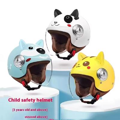 Child Kid Electric Vehicle Safety Helmet Children Four Seasons Universal Half Helmet Cute Cartoon Motorcycle Safety Helmets