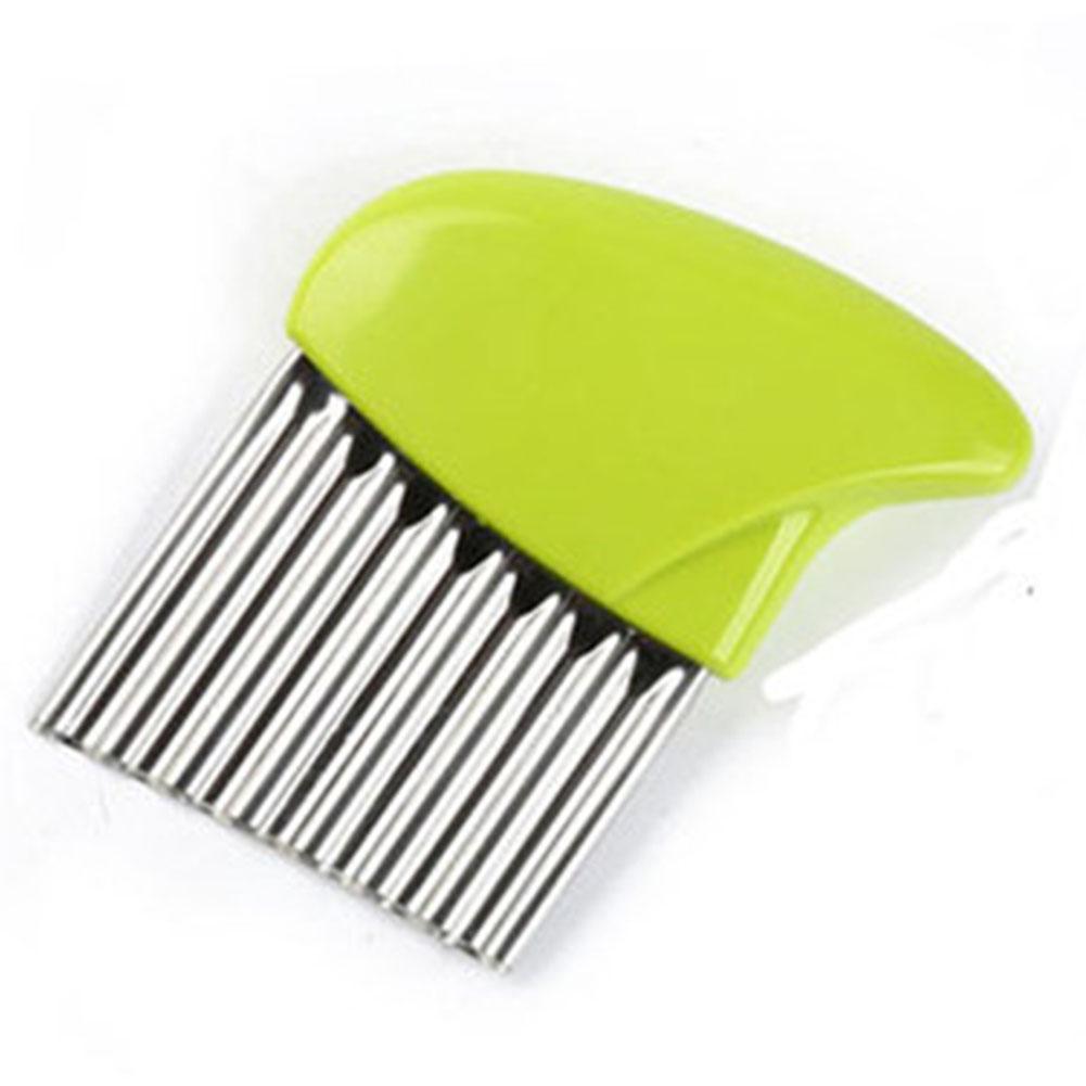 Stainless Steel Wave Shape Vegetable Potato Fruit Slicer Kitchen Tool