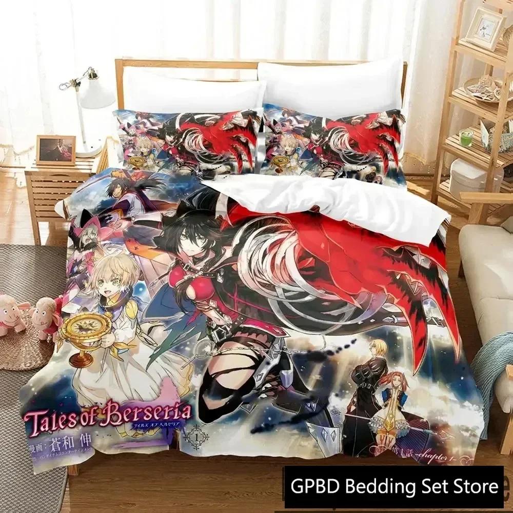 Bettdecke 3D-Druck Tales Of Berseria Bettwäsche-Set Schlafzimmer Weich Modern S Bequem Kinder Und