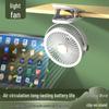 Portable USB Charging Clip Fan with Night Light for Dorms and Desktops