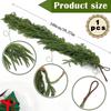 1m Christmas Artificial Norfolk Pine Garlands 1pc Wreaths for Home Decoration Holiday Gift Artificial Pine Branches