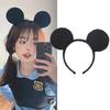 [Bookworm] Mickey Mouse Headband, Disney Headband with Cute Mouse Ears, Perfect for Cosplay Parties, Halloween, Birthday Parties, Themed Events, and