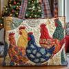 Chick Print Quilted Tote Bag Crossbody Medium Size Street Style Daily Use