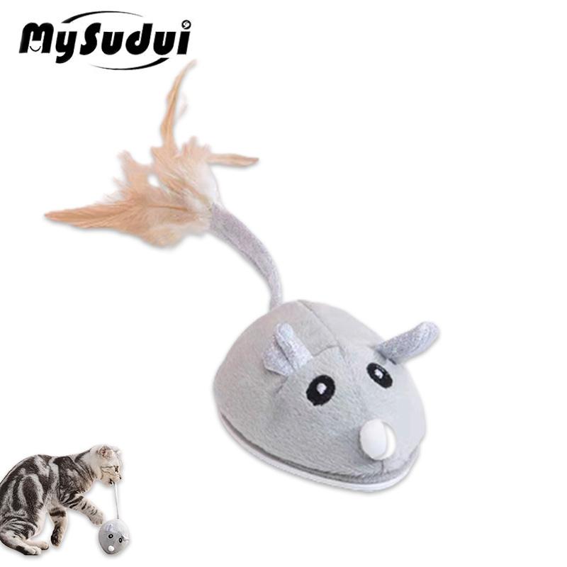 

MySudui умная мышь, игрушки для кошек, электрическая раздвижная имитация мыши, забавная игрушка для кошек, зарядка через USB, интеллектуальная игра для всех игр
