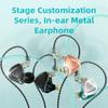 QKZ ZX2 Ear -in -ear Headphones Metal Headphone Cable Control Heavy Bass Headset Mobile Phone Running Headset
