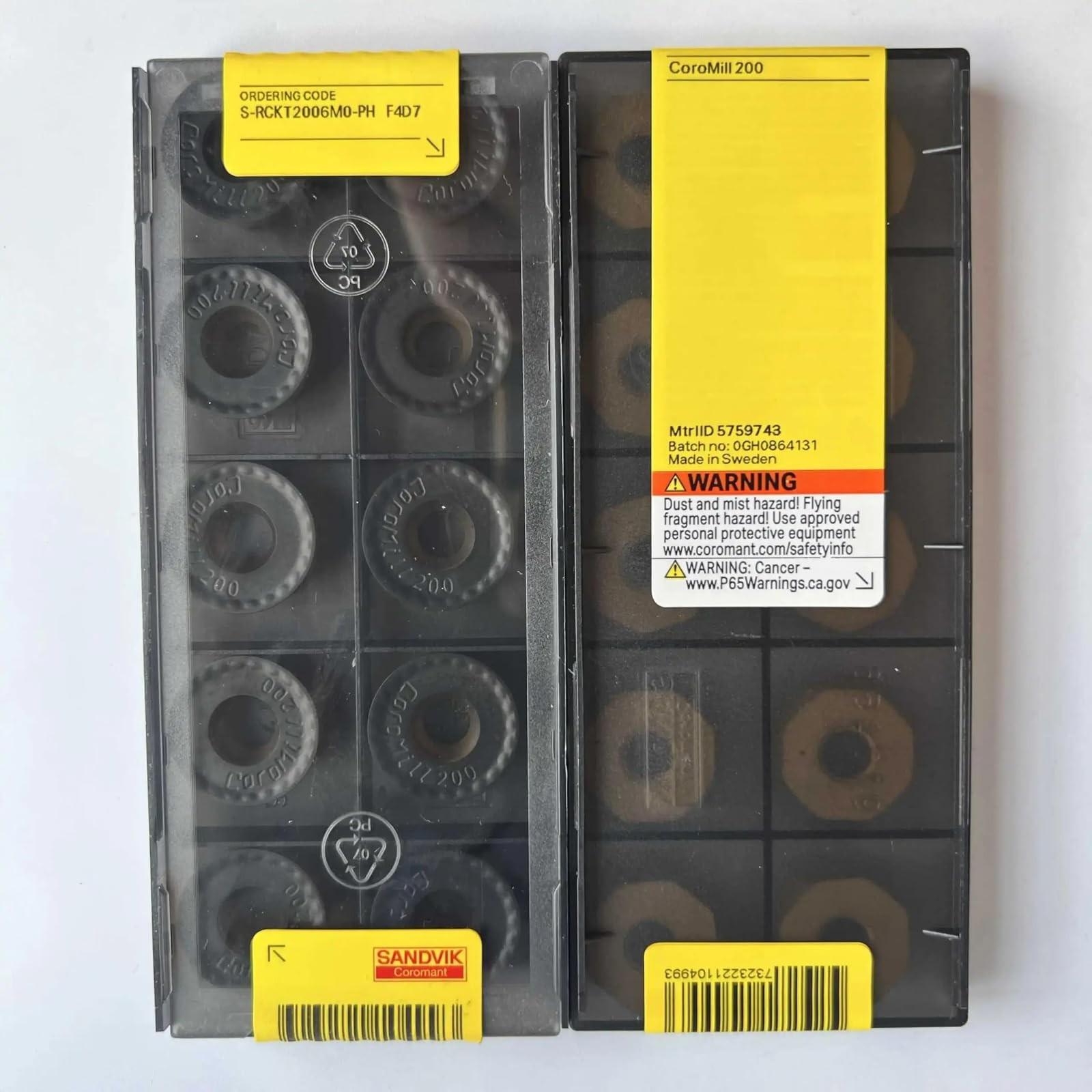 

S-RCKT2006M0-PH F4D7 / Industrial indexable Carbide Inserts 10 PCS