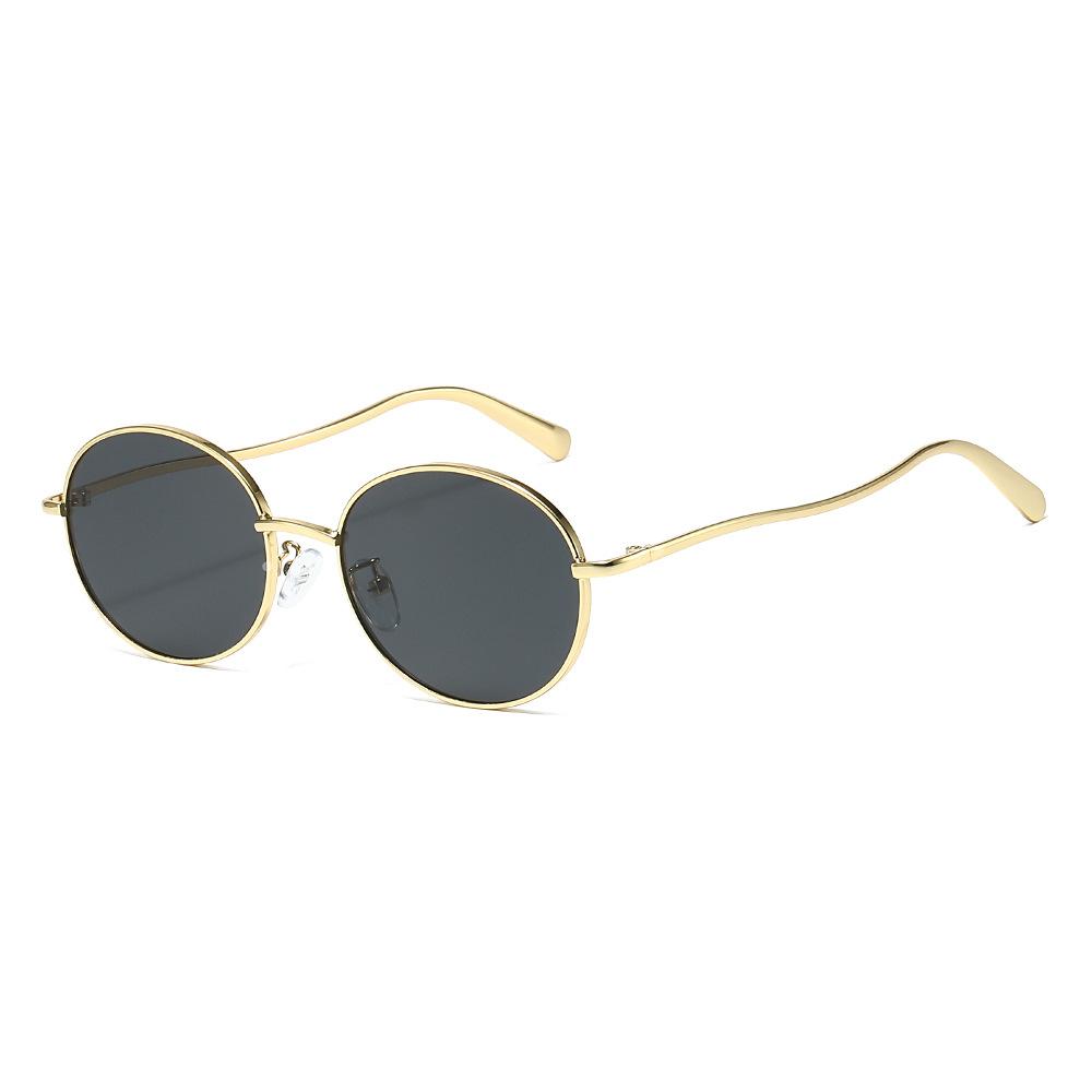 26 Metal-framed sunglasses, suitable for both men and women, offering UV protection